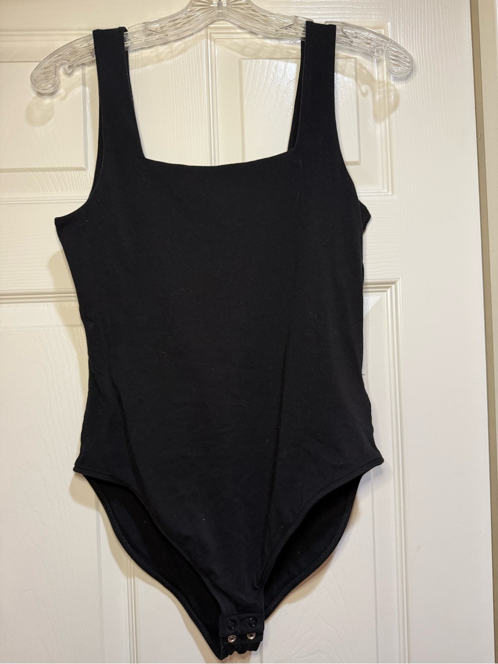 Old Navy Straight Neck Tank Top Bodysuit- Black